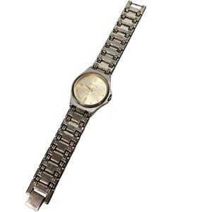Geneva Men’s Quartz Stainless Steel Watch – Silver/Gold Tone